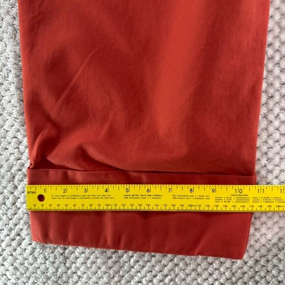 Lauren Ralph Lauren Pants Womens 16 Orange Spice High Rise Wide Leg Pleated - Picture 13 of 15